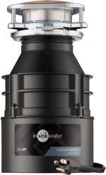 InSinkErator Badger 5 Garbage Disposal with Power Cord, Standard Series 1/2 HP Continuous Feed Food Waste Disposer, Badger 5 W/C, No Size, Black/Gray