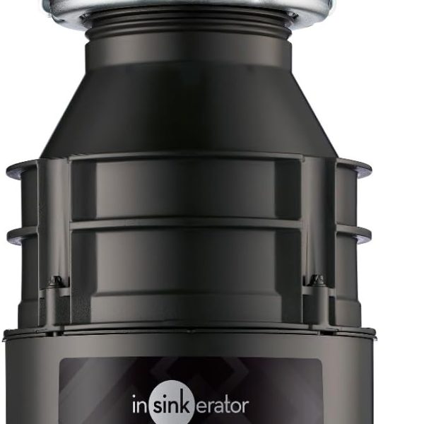 InSinkErator Badger 5 Garbage Disposal with Power Cord, Standard Series 1/2 HP Continuous Feed Food Waste Disposer, Badger 5 W/C, No Size, Black/Gray