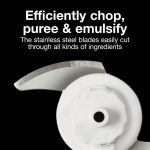 Proctor Silex Durable Electric Vegetable Chopper & Mini Food Processor for Chopping, Puree & Emulsify, 1.5 Cup, White - Image 5