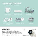 COMFEE' Portable Dishwasher Countertop with 5L Built-in Water Tank, No Hookup Needed, 6 Programs, 360° Dual Spray, 192℉ High-Temp& Air-Dry Function, Mini Dishwasher for RVs, White - Image 4