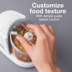 Proctor Silex Durable Electric Vegetable Chopper & Mini Food Processor for Chopping, Puree & Emulsify, 1.5 Cup, White - Image 2