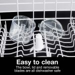 Proctor Silex Durable Electric Vegetable Chopper & Mini Food Processor for Chopping, Puree & Emulsify, 1.5 Cup, White - Image 3