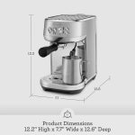 Breville Bambino Plus Espresso Machine BES500BSS, Brushed Stainless Steel - Image 2