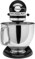 KitchenAid Artisan Series 5 Quart Tilt Head Stand Mixer with Pouring Shield KSM150PS, Onyx Black - Image 4