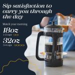 ESPRO - P3 French Press Coffee Maker – Patented Double Microfilter for Sludge and Grit Free Coffee, Black, 32 oz - Image 3