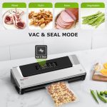 Bonsenkitchen Vacuum Sealer Machine, Precision-Compact 4-in-1 Food Sealer Machine, Multi-Functional Food Vacuum Sealer with & Accessory Hose, Bright Silver - Image 2