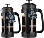 ESPRO - P3 French Press Coffee Maker – Patented Double Microfilter for Sludge and Grit Free Coffee, Black, 32 oz - Image 4