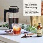 Takeya Tritan Cold Brew Coffee Maker - Airtight Pitcher with Leak-Free Lid - BPA-Free Cold Brew Maker with Silicone Handle - Dishwasher-Safe Pitcher for Homemade Cold Brew - 2 Quart, Black - Image 4