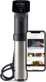 Anova Culinary Sous Vide Precision Cooker Pro, 1200 Watts, Black and Silver