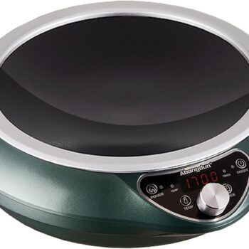 Induction Wok Cooktop Induction Burner 1700W/85V~120V Electric Wok Curved Surface Electronic Cooker Concave Stoves