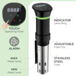 Sous Vide Machines, Sous Vide Cooker, 1000 Watts Immersion Circulators with Recipe, Accurate Temperature and Time Control
