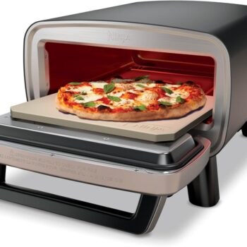 Ninja Artisan Outdoor Pizza Oven, 12-inch, 3-minute Pizza, Neapolitan, Thin Crust, New York Chicago, Custom, 700F Max Temperature, Electric Heat, Bake, Broil, Proof, Warm, MO201