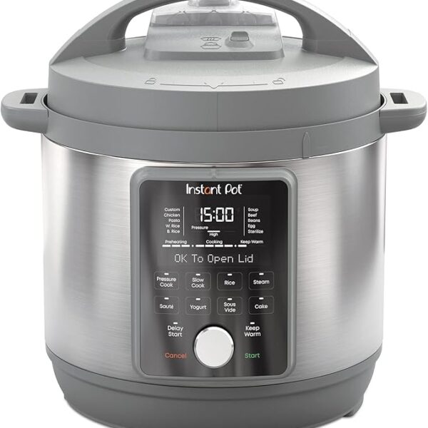 Instant Pot, 8-Quart Whisper Quiet 9-in-1 Electric Pressure Cooker