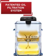 T-fal 3.5L Stainless Steel Deep Fryer with Basket for Home Use, 1700W, Deep Fryer with Oil Filtration, Temp Control, Digital Timer