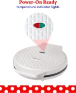 Betty Crocker Pizza Maker Plus, 12" Indoor Electric Grill, Nonstick Griddle Pan for Pizzas, Quesadillas, Tortillas, Nachos and more, 12" Electric Griddle for Delicious Meals and Snacks, White