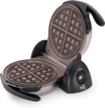 Presto 03510 Ceramic FlipSide Belgian Waffle Maker, Nonstick, Cool Touch Handles, Black
