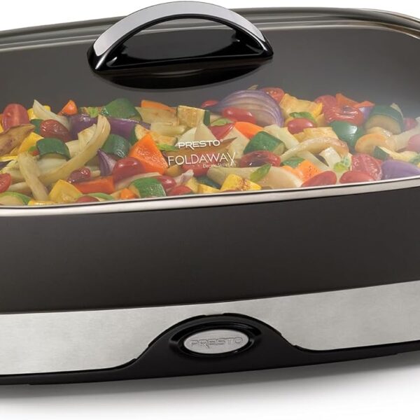 Presto 06857 16-inch Electric Foldaway Skillet, Black
