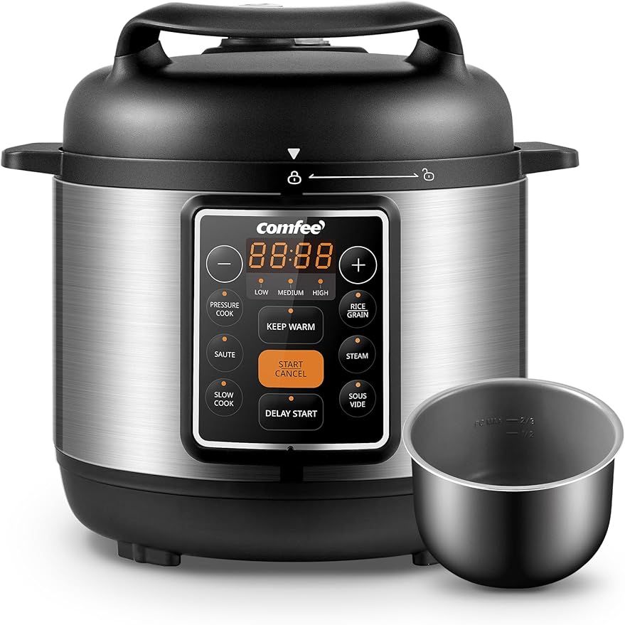 COMFEE’ 7-in-1 Small Electric Pressure Cooker COMFEE’ 7-in-1 Small Electric Pressure Cooker