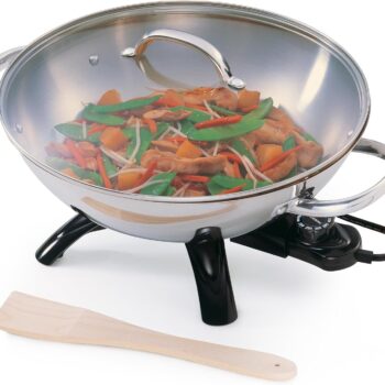 Presto 5900 1500-Watt Stainless-Steel Electric Wok