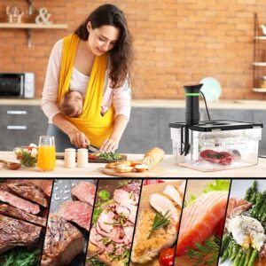 Sous Vide Machines, Sous Vide Cooker, 1000 Watts Immersion Circulators with Recipe, Accurate Temperature and Time Control