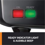 KRUPS 4-Slice Belgian Waffle Maker: Stainless Steel, 5 Browning Levels, Audible Ready Beep, Removable Plates, 1200W, Silver/Black, Large Waffle Maker Family Size, Great for Family Breakfasts