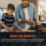 Nuwave Double Cooktop Induction Countertop Burner, Portable, 900 & 1800W, 100°F to 575°F, Large 8” Heating Coil, 50 Pre-Programmed Settings, Shatter-Proof Ceramic Glass, Built-In Safety Auto Shut Off