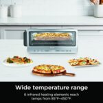 Ninja Flip Toaster Oven&Air Fryer, 8-in-1 Functionality, Flip Up&Away Capability for Storage Space, LargeCapacity, Air Fry Basket, SheetPan, Wire Rack&Removable Crumb Tray, Stainless,1800 watts, SP151