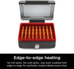 Ninja Griddle and Indoor Grill, 14’’, Electric Grill, For Steak, Burgers, Salmon, Veggies, and More, Pancake Griddle, Nonstick, Dishwasher Safe, 500F, Even Cooking, Silver, GR101