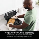 Ninja DG551 Foodi Smart XL 6-in-1 Indoor Grill with Air Fry, Roast, Bake, Broil, & Dehydrate, Foodi Smart Thermometer, 2nd Generation, Black/Silver