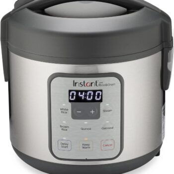 Instant Pot Zest 8 Cup One Touch Rice Cooker, From the Makers of Instant Pot, Steamer, Cooks Rice, Grains, Quinoa and Oatmeal, 8-cup cooked/4-cup uncooked, No Pressure Cooking Functionality