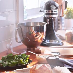 KitchenAid Artisan Series 5 Quart Tilt Head Stand Mixer with Pouring Shield KSM150PS, Onyx Black