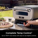 Ninja Artisan Outdoor Pizza Oven, 12-inch, 3-minute Pizza, Neapolitan, Thin Crust, New York Chicago, Custom, 700F Max Temperature, Electric Heat, Bake, Broil, Proof, Warm, MO201