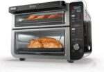 Ninja DCT451 12-in-1 Smart Double Oven with FlexDoor, Thermometer, FlavorSeal, Smart Finish, Rapid Top Convection and Air Fry Bottom , Stainless Steel