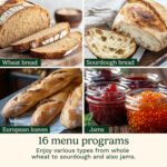 Cuisinart Bread Maker Machine, Stainless Steel Convection Bread Machine with 16 Menu Options, 3 Loaf Sizes Up to 2 Lb., 3 Crust Colors, Includes Measuring Cup, Spoon & Kneading Hook, CBK-210