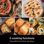 Ninja Artisan Outdoor Pizza Oven, 12-inch, 3-minute Pizza, Neapolitan, Thin Crust, New York Chicago, Custom, 700F Max Temperature, Electric Heat, Bake, Broil, Proof, Warm, MO201