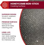 Elite Gourmet EG6203 Extra Deep 16"x13"x3.2" (10.5Qt.) Scratch Resistant, Easy Pour Spout, Dishwasher Safe, Non-stick Electric Skillet with Vented Glass Lid, Adjustable Temperature, Black