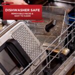 T-fal 3.5L Stainless Steel Deep Fryer with Basket for Home Use, 1700W, Deep Fryer with Oil Filtration, Temp Control, Digital Timer