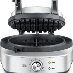 Breville No-Mess Classic Waffle Maker BWM520XL, Brushed Stainless Steel