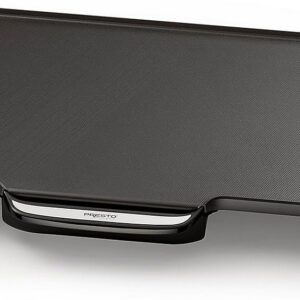 Presto 07061 22-Inch Electric Griddle with Removable Handles - Extra Large, Nonstick Ceramic, PFAS Free, Adjustable Temperature & Cool-Touch Handles, Black