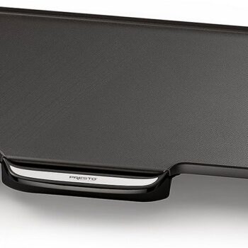 Presto 07061 22-Inch Electric Griddle with Removable Handles - Extra Large, Nonstick Ceramic, PFAS Free, Adjustable Temperature & Cool-Touch Handles, Black