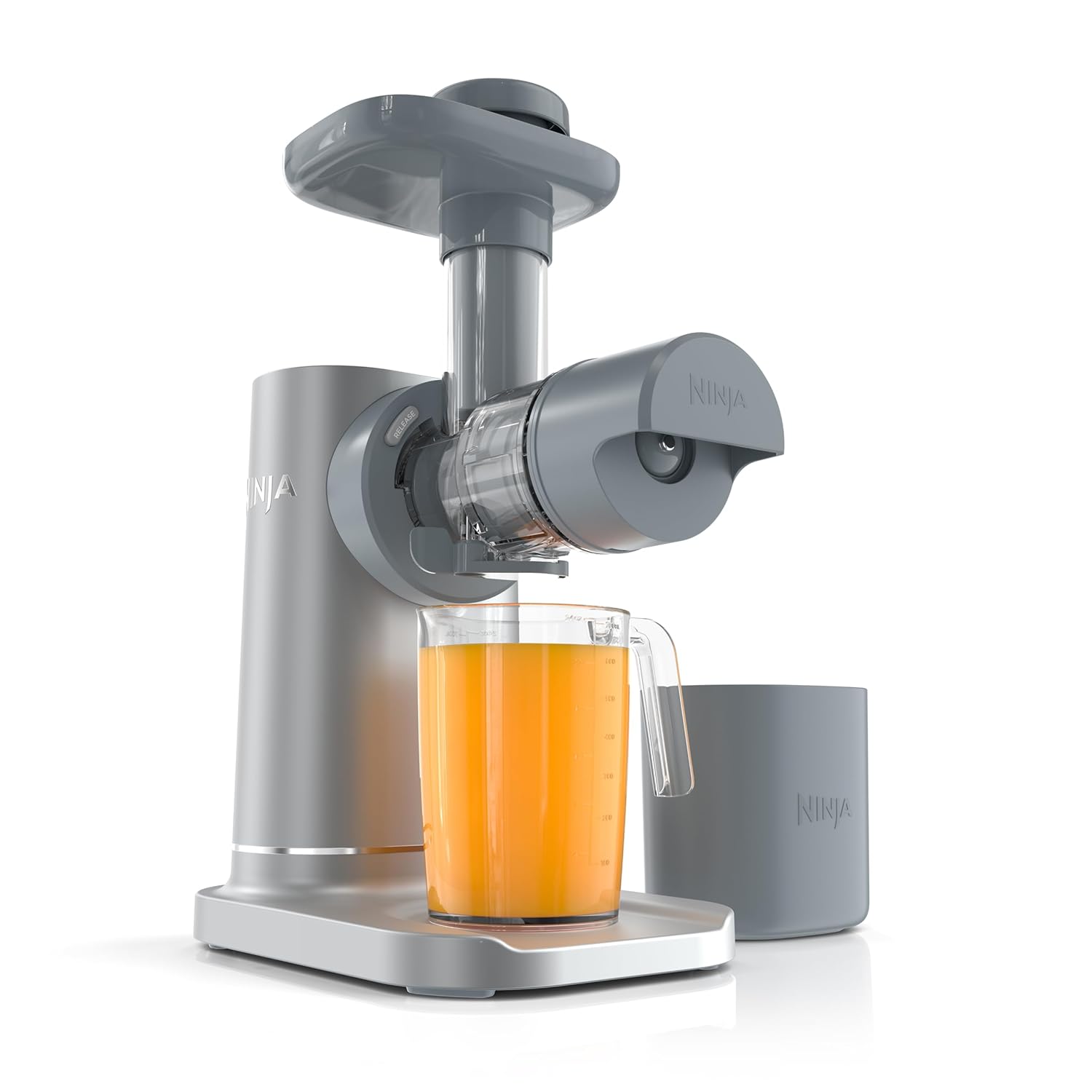 Ninja NeverClog Cold Press Juicer, Powerful Slow Juicer with Total Pulp Control, Countertop, Electric, 2 Pulp Functions, Dishwasher Safe, 2nd Generation, Steam Gray, JC151SL Ninja NeverClog Cold Press Juicer, Powerful Slow Juicer with Total Pulp Control, Countertop, Electric, 2 Pulp Functions, Dishwasher Safe, 2nd Generation, Steam Gray, JC151SL