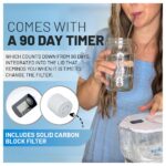 Epic Water Filters Pure Filter Pitchers for Drinking Water, 10 Cup 150 Gallon Filter, Tritan BPA Free, Removes Fluoride, Chlorine, Lead, Forever Chemicals (White & Bamboo)