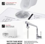 NOVETE Portable Countertop Dishwashers, Compact Dishwashers with 5L Built-in Water Tank & Inlet Hose, 5 Washing Programs, Baby Care, Air-Dry Function and LED Light for Small Apartments