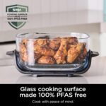 Ninja Crispi 3-in-1 Portable Cooking System-1500W Compact Air Fryer, 4 QT Borosilicate Glass, Lid, Crisper Plate, Oil-Free Frying, Easy Storage, Cook, Serve & Store -White