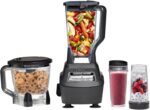 Ninja Mega Kitchen System, 1500W, 72 oz. Full-Size Blender & 8-Cup Food Processor with (2) 16 oz. To-Go Cups, Total Crushing Technology - Smoothies, Ice Crushing, Purees, Dough & More, Black, BL770