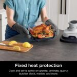 Ninja Crispi 3-in-1 Portable Cooking System-1500W Compact Air Fryer, 4 QT Borosilicate Glass, Lid, Crisper Plate, Oil-Free Frying, Easy Storage, Cook, Serve & Store -White