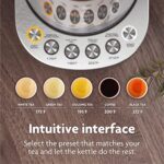 Vianté Electric Kettle With Infuser For Loose Leaf. Hot Tea Maker With Temperature Control And Automatic Shut Off. Tea Kettle With Brewing Programs. 1.5 Liters Capacity