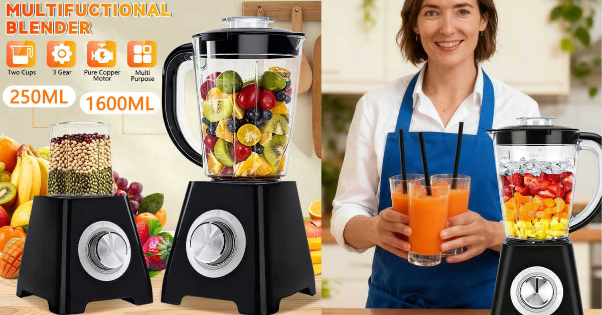 2-in-1 kitchen blender and grinder
