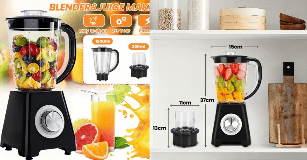 2-in-1 kitchen blender and grinder