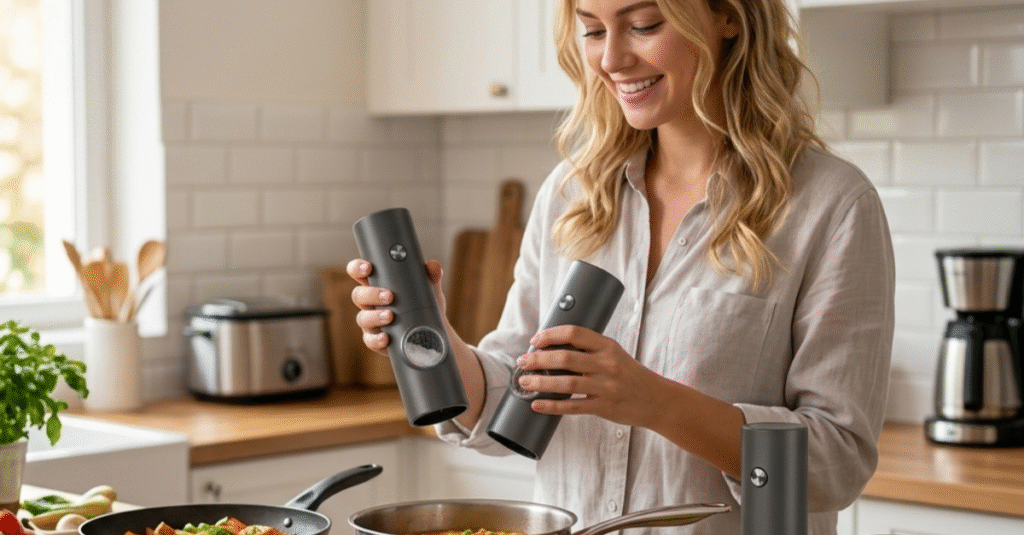 MERTTURM Electric Salt and Pepper Grinder